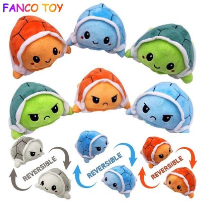 TIKTOK Fidget toy Flip Cartoon Reversible plushie flip octopus Plush Animals Stuffed Kids Double-Sided Doll Cute Toys Gift