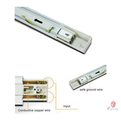 50CM Length Aluminum LED Track Line 0.5 Meter Slide LED Track Lights Rail Install Spotlight Base I&amp;T Connector Assemble Dynasty