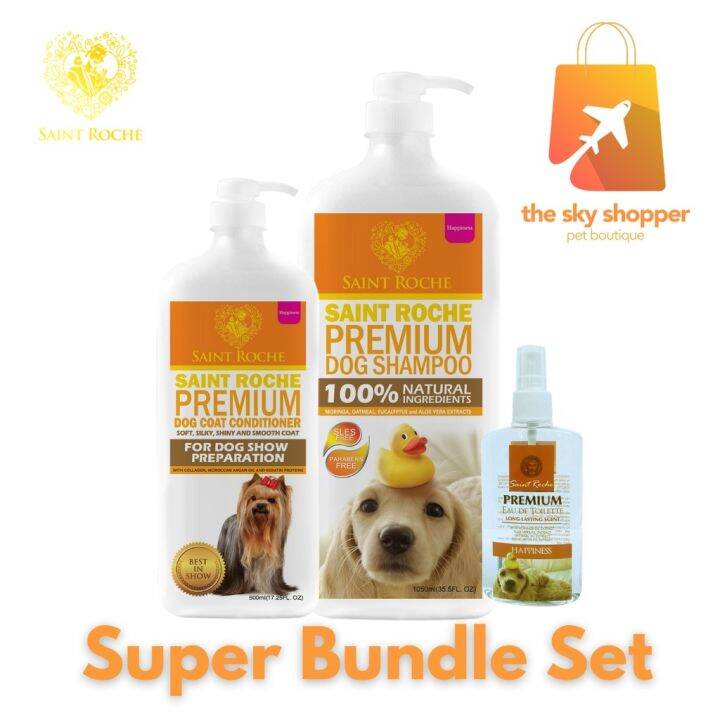 Saint Roche Baby's Dog Shampoo 1050ml Conditioner 500ml and Cologne