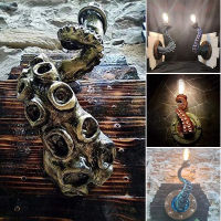 Retro Octopus Electric Light Tentacle Monsters with Bulbs Hanging on Wall Octopus Tentacle lamp Holder for Home Decor XKW