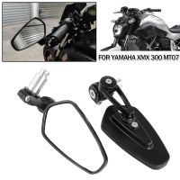 Motorcycle Mirror Handlebar Handle 7/8 quot; 22mm Bar Ends Side Mirrors For Yamaha FZ8 MT 07 09 XSR900 R1 R6 TMAX XMAX 300 For Tenere