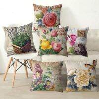 【hot】☜ Kissen lavender Pillows Sofa Cushion Cover Personalized Flowers Baby Birth Gifts Throw