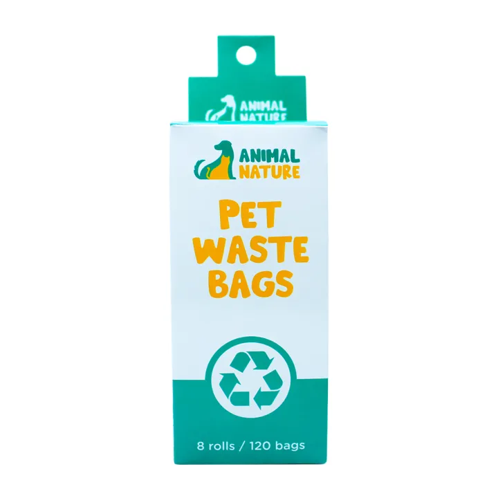 Animal Nature Disposable and Biodegradable Dog Poop Bags (8 Rolls 120