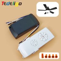 Tedeligo ที่ชุดสวิตช์รีโมทคอนโทรลพัดลมเพดานแผ่นเรืองแสงแบบสากล AC 110V 220V ตัวควบคุมเวลาปรับความเร็ว DIY