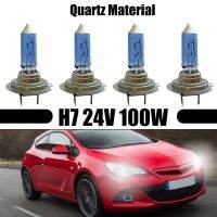 4pcs Car H7 Halogen Bulbs Super White Effect Headlights Bulbs 24V 100W Head Lamps Car Source All Blue Parking Light