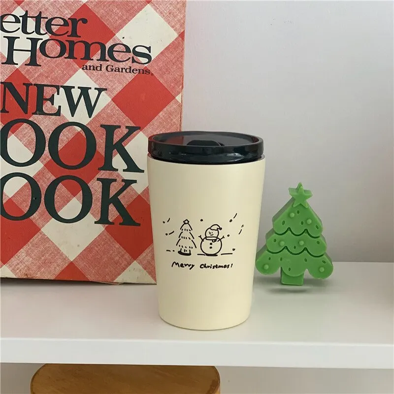 Kawaii Breakfast Cute Thermoses Mug Insulated Coffee Mug 