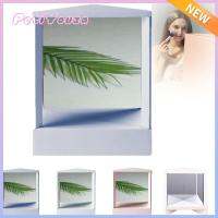 PETIYOUZA สีขาวสี กระจกไม่ถอยหลัง การรับรู้ตนเองที่เพิ่มขึ้น สี่เหลี่ยมสี่เหลี่ยม กระจกสะท้อนการแต่งหน้าที่แท้จริง ของขวัญที่สร้างสรรค์ กระจกตั้งโต๊ะสี่เหลี่ยม ผู้หญิงผู้หญิงผู้หญิง