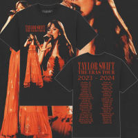 ? TAYLOR SWIFT THE ERAS TOUR เสื้อยืดสีดำ S-5XL