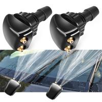 2 X Car Water Spray Jet Nozzle For Peugeot 107 108 206 207 208 301 307 308 407 408 508 2008 3008 4008 5008 Exalt Windshield Wipers Washers