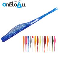 OnetoAll 5 PC128 mm 6.5 g Forked Tail Minnow Soft Fishing Lure  Artificial Saltwater Bass Swimbait Carp Bass Silicone Pike BaitLures Baits