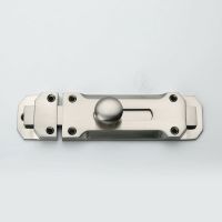 3/4/5inch Brushed Nickel Door Lock Slide Bolt Latch For Bathrooms Toilets &amp; More Zinc Alloy Door Hardware Door Hardware Locks Metal film resistance