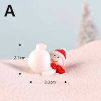 [COD]MERITY Tree Snowman ตกแต่งซานตาคลอส Terrarium ตัวเลข Micro Landscape Figurines คริสต์มาสเครื่องประดับขนาดเล็ก