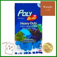 ถุงมือยางธรรมชาติอย่างหนา Heavy-Duty โพลี-ไบรท์ รุ่น 934-32D ไซส์ L สีฟ้า **สอบถามเพิ่มเติมได้จ้า**