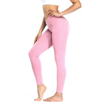 Womens Solid Color Yoga Sports Fitness Leggings Nine Points Pants