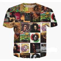 2023 In stock Bob Marley 3D Printed  Women/mens  T-shirts T04，Contact the seller to personalize the name and logo