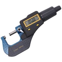 1Set Outside Micrometer Electronic Digital Micrometer with Thousands of Calipers. 0.001 Blue&amp;Black