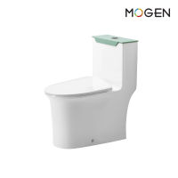 MOGEN MOS66-7(ECO) โถสุขภัณฑ์ชิ้นเดียว พร้อมฝาหม้อน้ำเมลามีน FLUSH SENSOR (ฝา Slow Close)