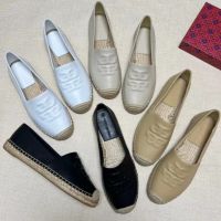 2023 new Tory Burch Four Colors Everly Leather Fishermans shoes casual shoes