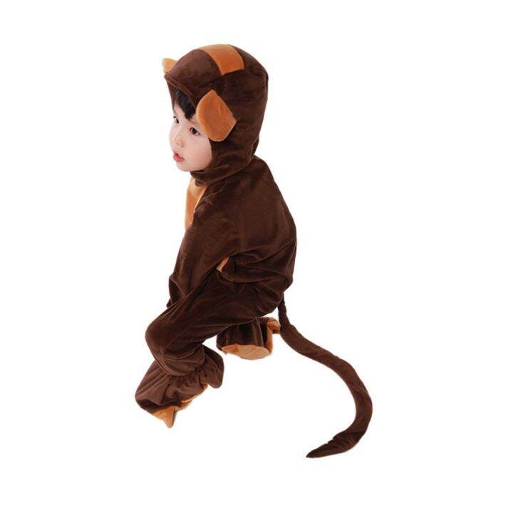 boy-girl-animal-onesie-monkey-pajamas-child-kid-halloween-purim-book-week-monkey-cosplay-outfit-sleep-wear-fancy-dress