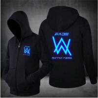 G&amp;MN    [คลังสินค้าพร้อม] ผู้ชายเสื้อมีฮู้ดลำลองซิปแจ็คเก็ต Noctilucent Outerwear