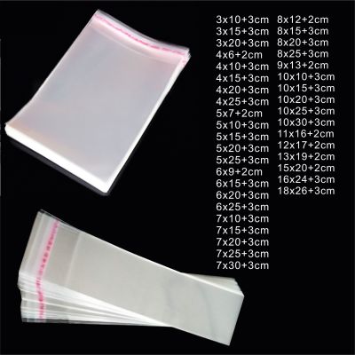 【CW】◊  Transparent Plastic Adhesive OPP Accessories Clothing