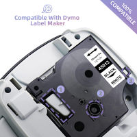 IBOQVZG สำหรับ Dymo 45013 D1 เทป 45010 40910 40913 43613 43610 Ribbon สำหรับ Dymo Label Manager LM 160 280 Label Maker-ganekd