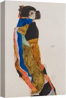 ศิลปะบนผืนผ้าใบสำหรับติดกำแพง1ชิ้น-นักเต้น Moa โดย Egon Schiele คนภาพประกอบประวัติศาสตร์ศิลปะสมัยใหม่ทิวทัศน์แบบดั้งเดิม/สงบเซนที่มีสีสัน-ศิลปะบ้านสมัยใหม่,ตกแต่งผนัง,แขวนได้ในห้องนั่งเล่น,ห้องนอนและสำนักงาน