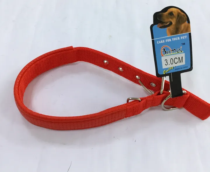 dog coolar 3cm large w/foam quality nyhlon dog collar leash pet