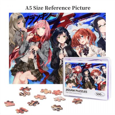Darling In The FranXX Wooden Jigsaw Puzzle 500 Pieces Educational Toy Painting Art Decor Decompression toys 500pcs