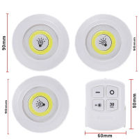 3วัตต์มินิซังคณะรัฐมนตรีโคมไฟการควบคุมระยะไกลไร้สายสมาร์ท LED ตู้เสื้อผ้าหรี่แสงได้ไฟในคืนสำหรับบ้านบันไดครัวทางเดินห้องน้ำ