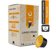 Punto Italia Espresso กาแฟแคปซูล LUNGO CREMA สำหรับเครื่อง DOLCE GUSTO® (12 แคปซูล)