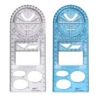 For School Office Architecture Supply Multifunctional Geometric Ruler Geometric Drawing Template Measuring Tool линейка школьная Rulers  Stencils