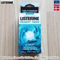 Listerine® Ready! Tabs Whitening Chewable Tablets 24 Tablets ลิสเตอรีน น้ำยาบ้วนปาก แบบเม็ดเคี้ยว