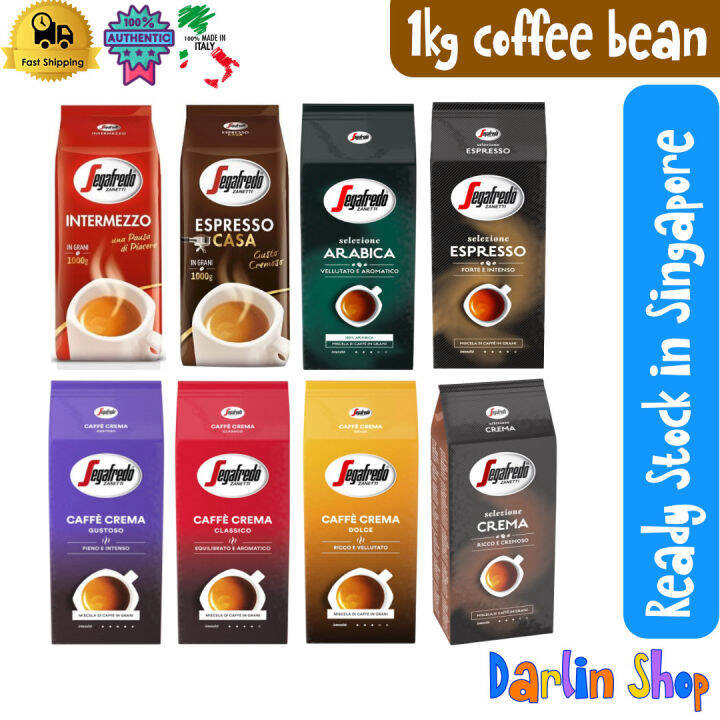 SEGAFREDO, 1kg, Coffee Beans Intermezzo / Espresso Casa / Selezione
