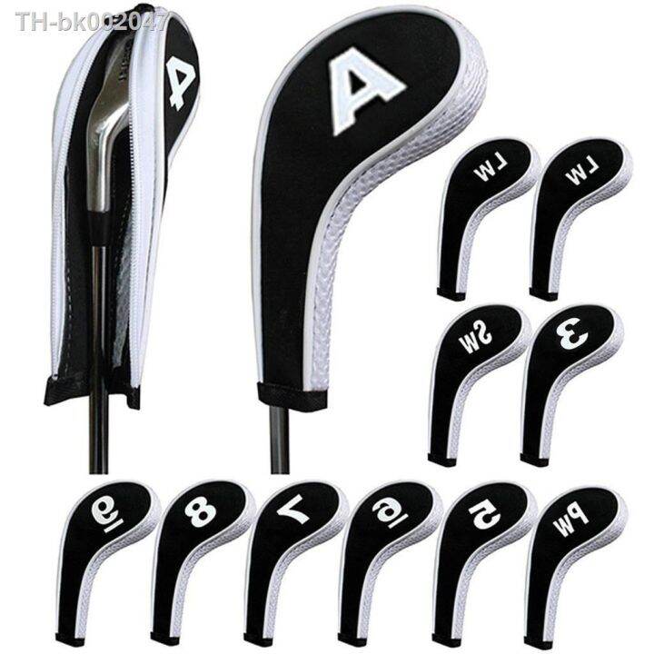 high-quality-12pcs-rubber-neoprene-golf-head-cover-golf-club-iron-putter-protect-set-number-printed-with-zipper-long-neck