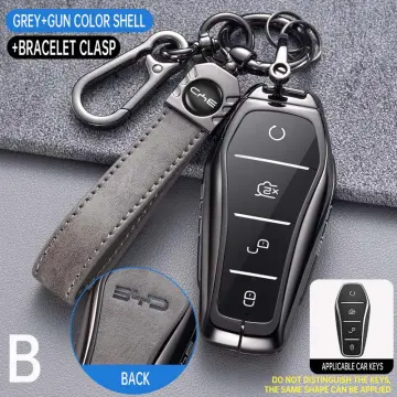 Leather Car Key Case Cover for BYD Atto 3/Seal/Dolphins/Han/Tang