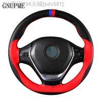 【CW】ﺴ  Anti-slip Soft Artificial Leather Car Steering Cover 38cm steering-wheel With Needles And Thread Interior Accessories