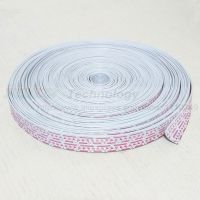 【HOT】 GUPURUN 2468 26AWG 12P สายเคเบิ้ลแบนยืดหยุ่นสีขาวสีแดง1เมตรตัวนำทองแดงชุบดีบุกลวดอิเล็กทรอนิกส์