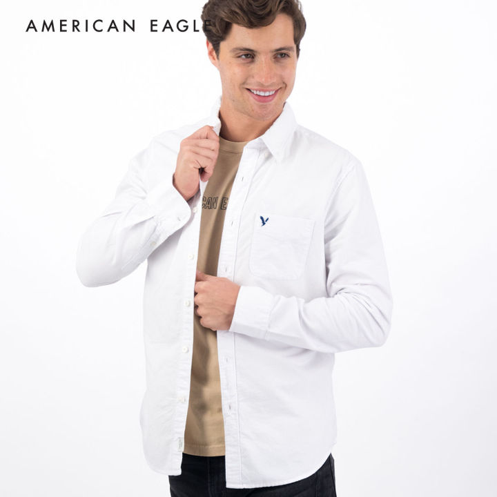 american-eagle-slim-fit-oxford-button-up-shirt-เสื้อเชิ้ต-ผู้ชาย-สลิม-อ็อกซ์ฟอร์ด-nmsh-015-2099-100