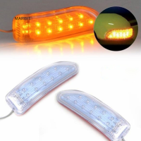 MARBIT Auto Side INDICATOR กระจกโคมไฟรถยนต์ไฟเลี้ยวอ่อนไฟ LED กันน้ำ