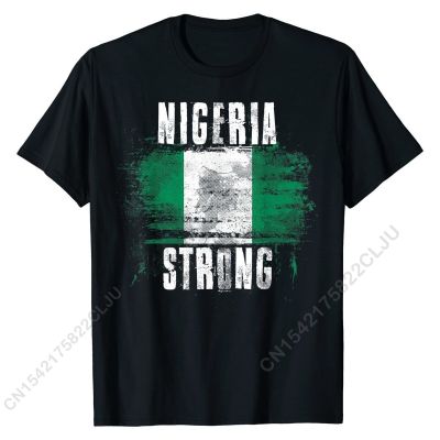 Nigeria Strong Distressed Flag - Nigerian Pride T-Shirt Comics Top T-Shirts Popular Tops T Shirt Cotton Men Printed On XS-4XL 5XL 6XL