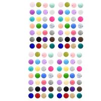 280Piece 30 Mixed Silicone Beads Bulk Round Silicone Beads for Keychain Making Kit