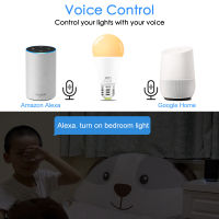 E27 B22 WiFi Smart LED Light Bulb Dimmable Wifi Led Lamp 15W Wireless Control Compatible with Amazon Alexa Google Assistant