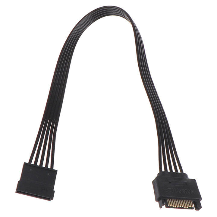 30CM SATA 15pin male to female power cable hdd ssd power supply cable
