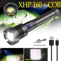 16 Core XHP160ที่มีประสิทธิภาพไฟฉาย LED USB ชาร์จ Z Oomable ซังไฟฉายยุทธวิธีล่าสัตว์โคมไฟโดย2665018650เป็นธนาคารอำนาจ