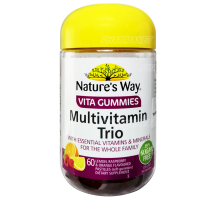 Natures way vita gummies multivitamin trio เนเจอร์เวย์ ไวต้ากัมมี่ มัลติวิตามิน ทรีโอ 60เม็ด