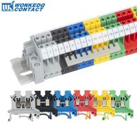 10Pcs UK 2.5 Cable Connector 2.5B Screw Connection Electr Termin 2.5mm² Wire Electrical Connector Din Rail Terminal Block UK2.5B Electrical Connectors