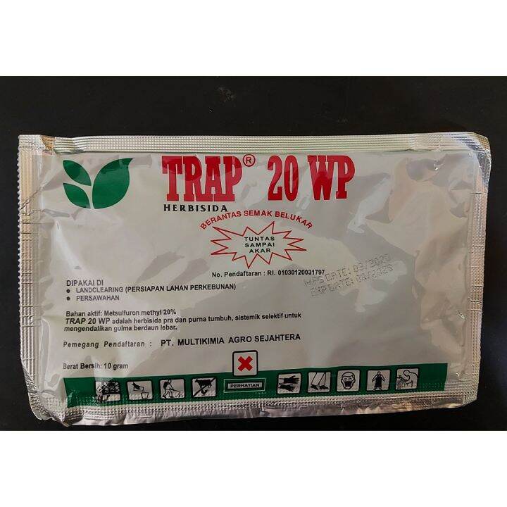 Herbisida Racun Rumput Daun Lebar Trap 20WP 10gram | Lazada Indonesia