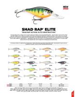 เหยื่อปลอม Rapala SHAD RAP ELITE 75 ดำลึก