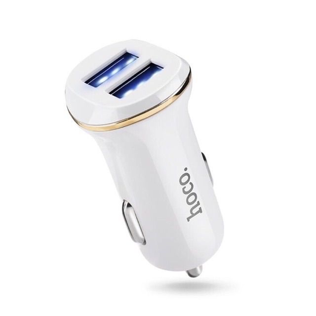 hoco-z1-หัวชาร์จในรถยนต์-car-charger-2usb-2-1a-max-ชาร์ทรถ-ชาร์จรถ-carcharge-หัวชาร์ทรถยนต์